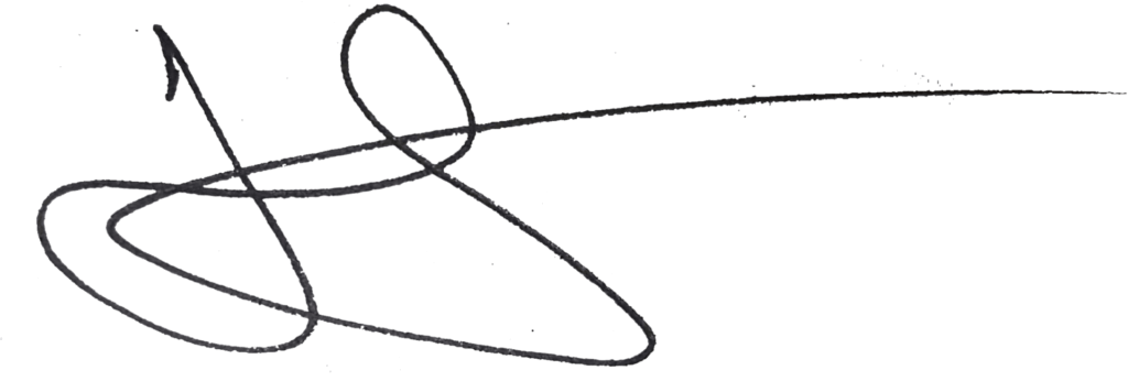 An image about a handwritten signature.